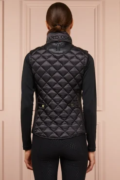 Holland Cooper Gilets|Bestsellers-Diamond Quilt Classic Gilet Black