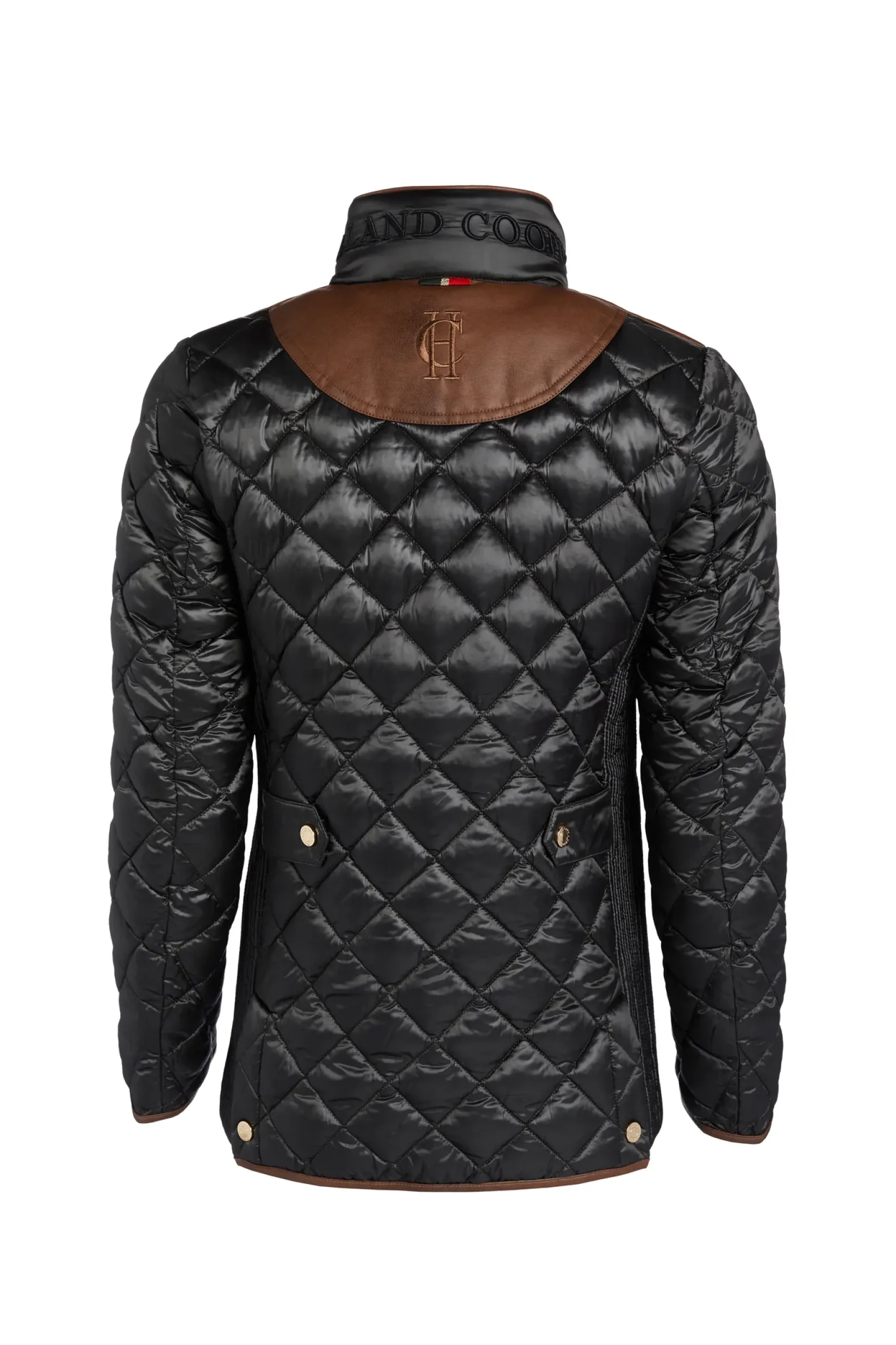 Holland Cooper Jackets-Diamond Quilt Classic Jacket Khaki