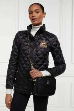 Holland Cooper Jackets-Diamond Quilt Classic Jacket Black