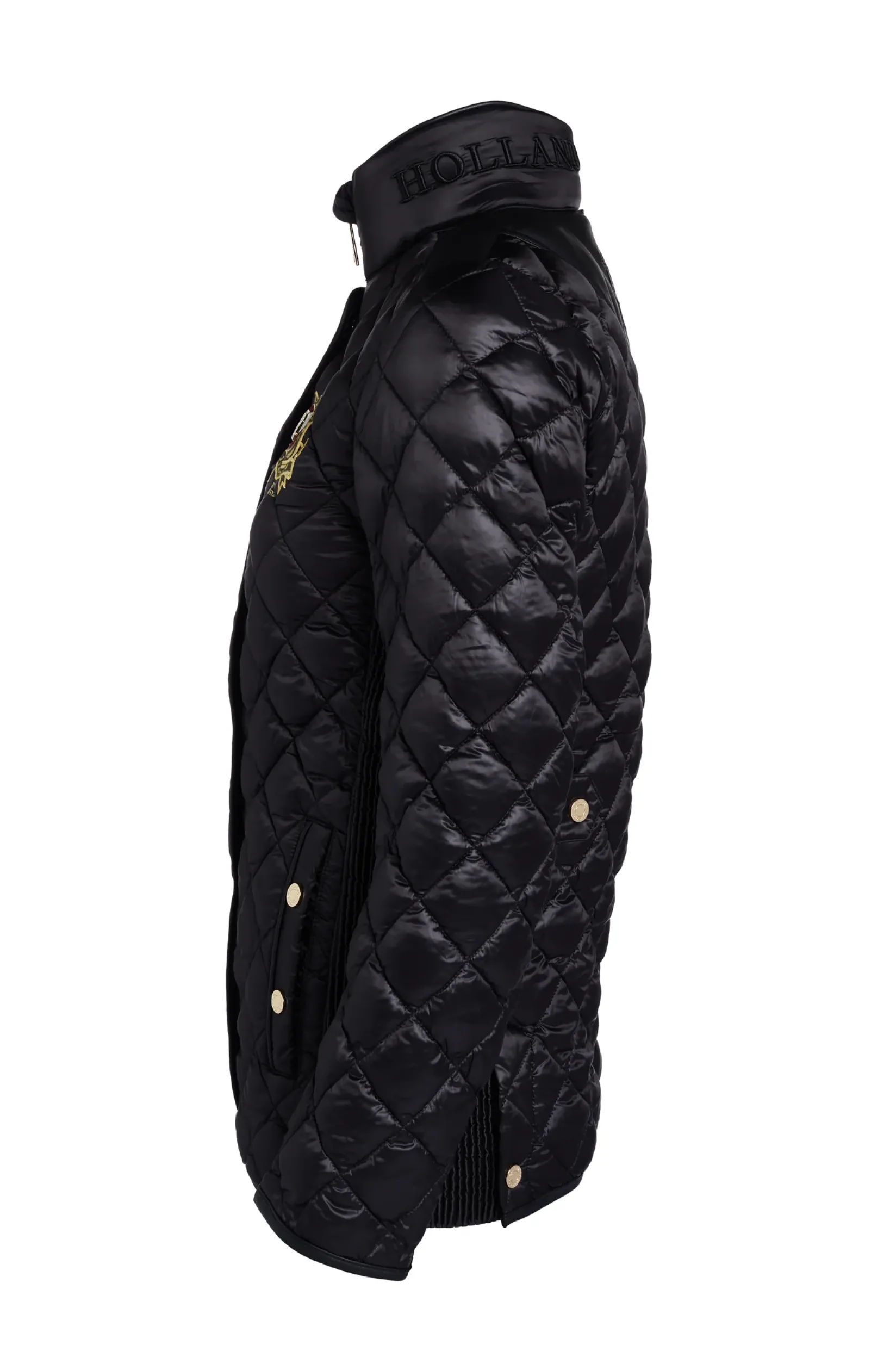 Holland Cooper Jackets-Diamond Quilt Classic Jacket Black