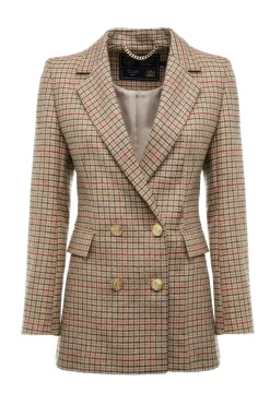 Holland Cooper Blazers|In Stock Tailoring-Double Breasted Blazer Charlton Tweed