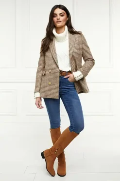 Holland Cooper Blazers|In Stock Tailoring-Double Breasted Blazer Charlton Tweed