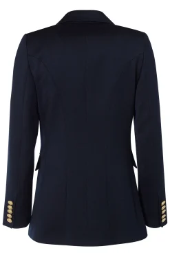 Holland Cooper Blazers|Jackets-Double Breasted Blazer Navy Twill