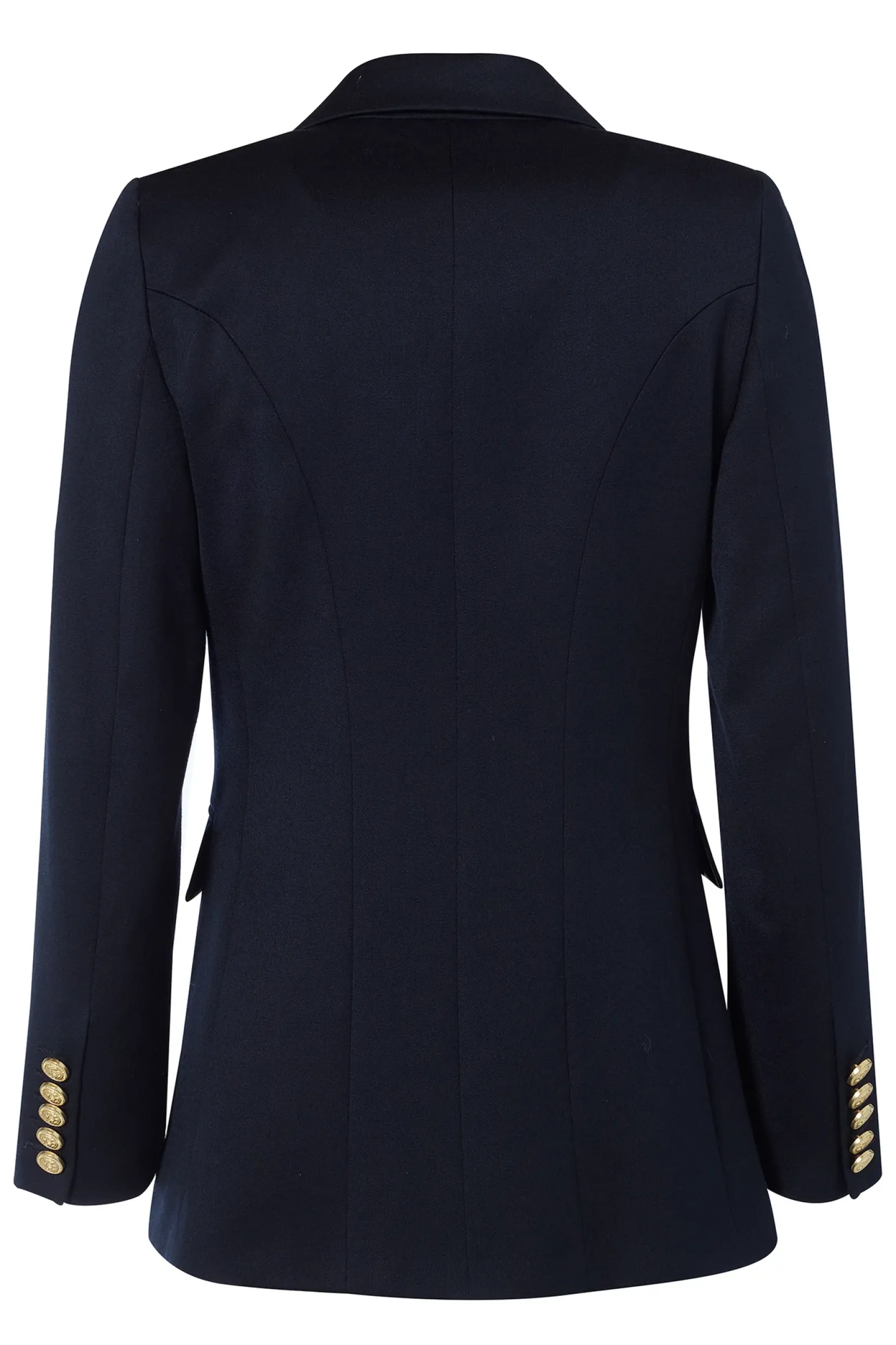 Holland Cooper Blazers|Jackets-Double Breasted Blazer Navy Twill