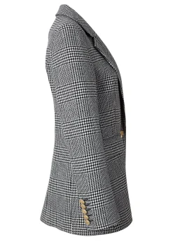 Holland Cooper Blazers|Jackets-Double Breasted Blazer Prince of Wales Mono