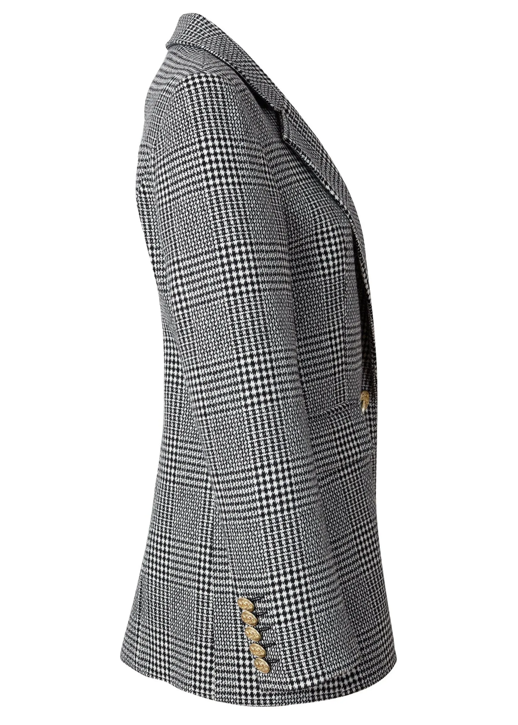 Holland Cooper Blazers|Jackets-Double Breasted Blazer Prince of Wales Mono