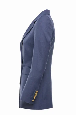 Holland Cooper Blazers-Double Breasted Blazer Denim