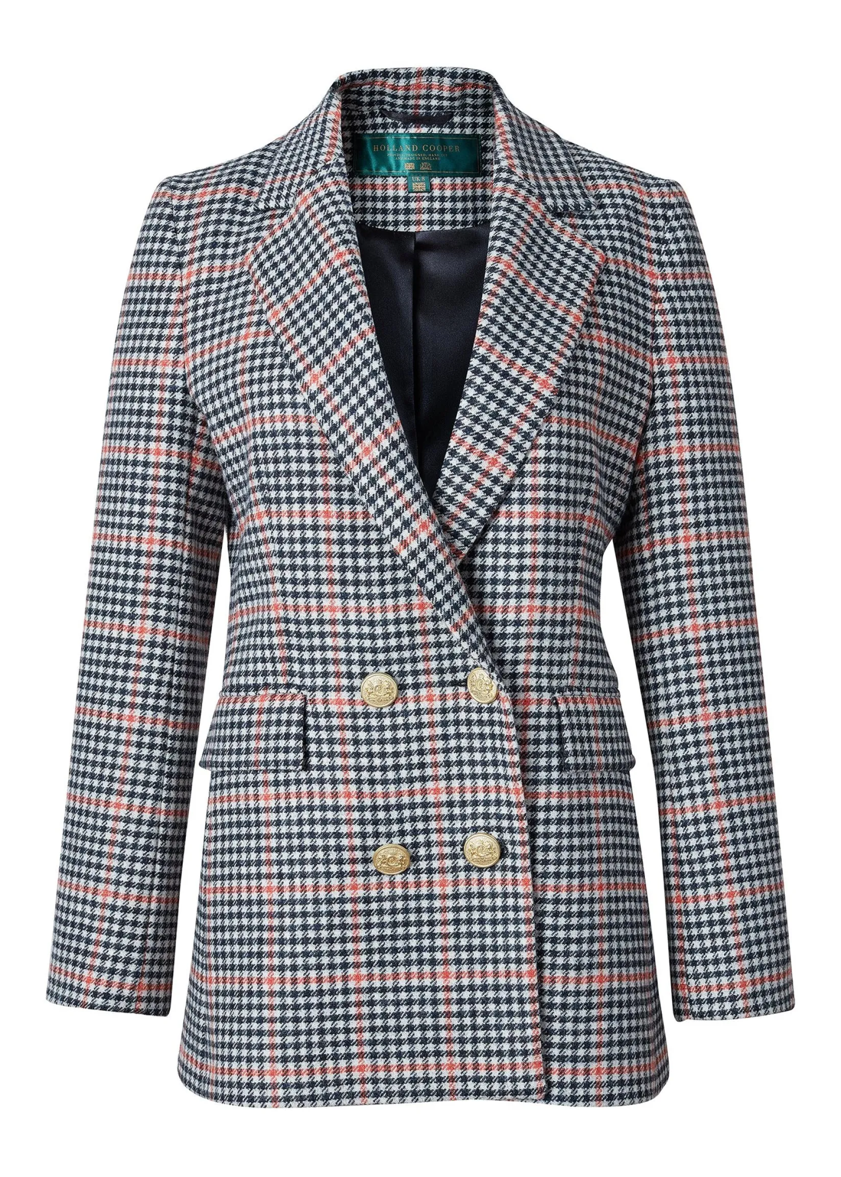 Holland Cooper Blazers|Jackets-Double Breasted Blazer Oyster Catcher