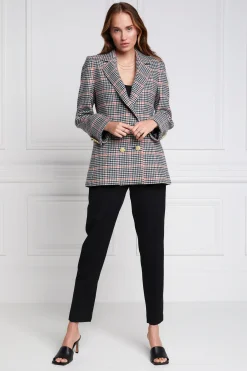 Holland Cooper Blazers|Jackets-Double Breasted Blazer Oyster Catcher