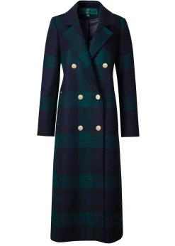 Holland Cooper Coats|In Stock Tailoring-Double Breasted Coat Blackwatch