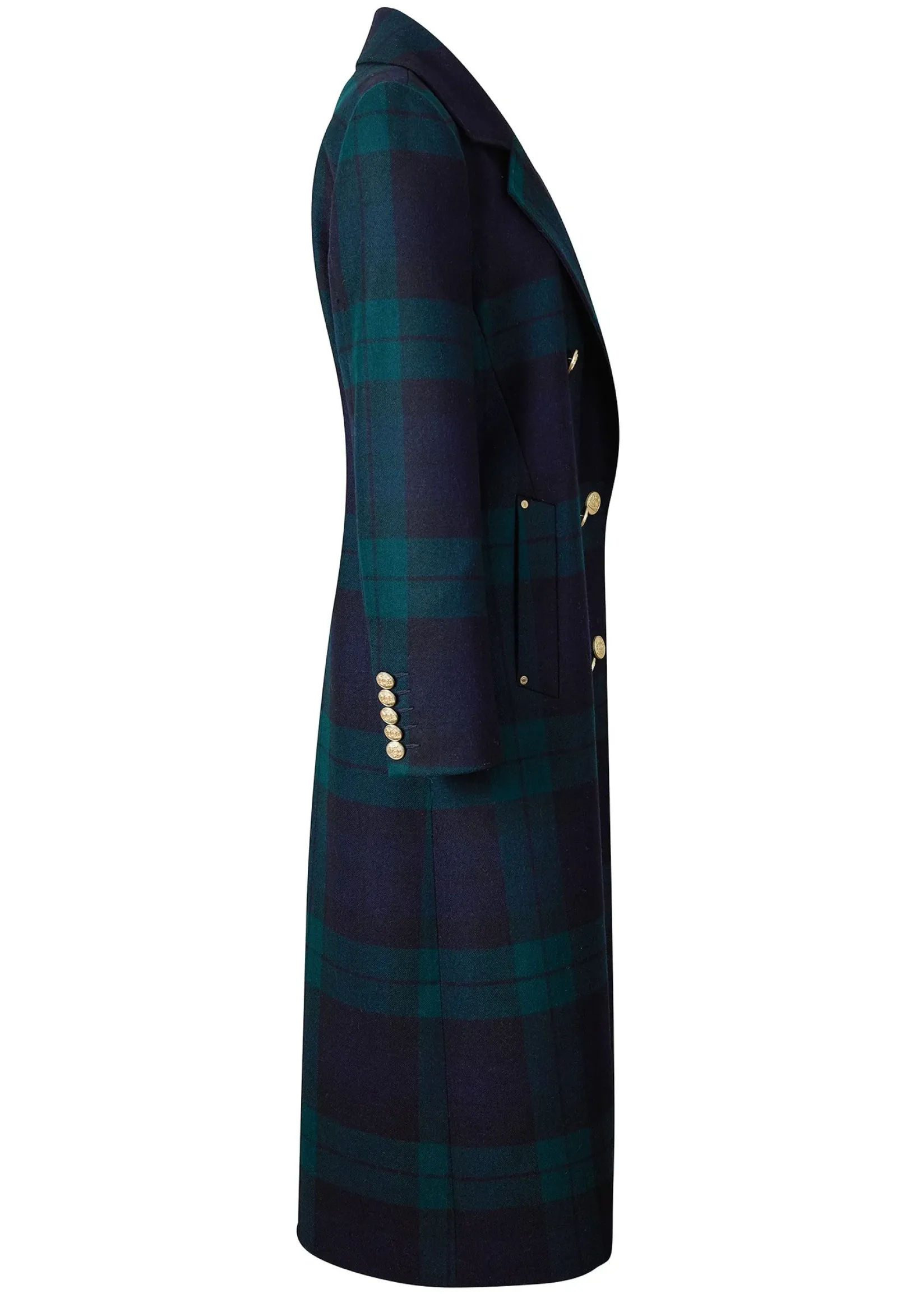 Holland Cooper Coats|In Stock Tailoring-Double Breasted Coat Blackwatch