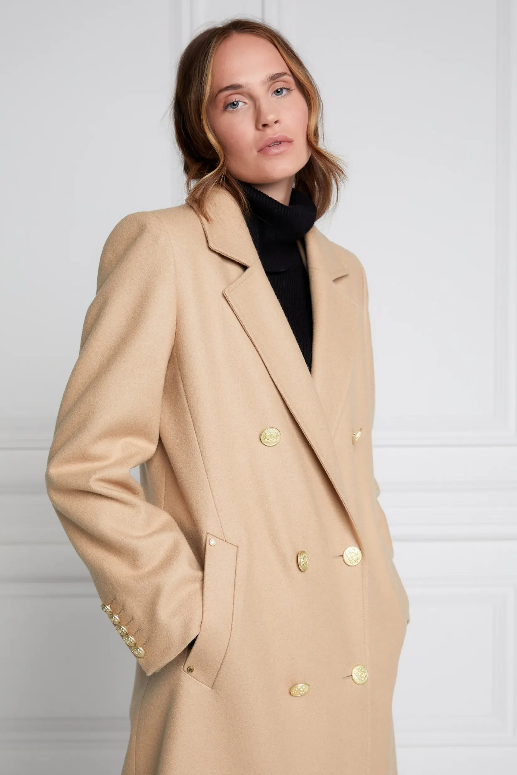 Holland Cooper Coats|Jade's Top Picks-Double Breasted Coat Camel
