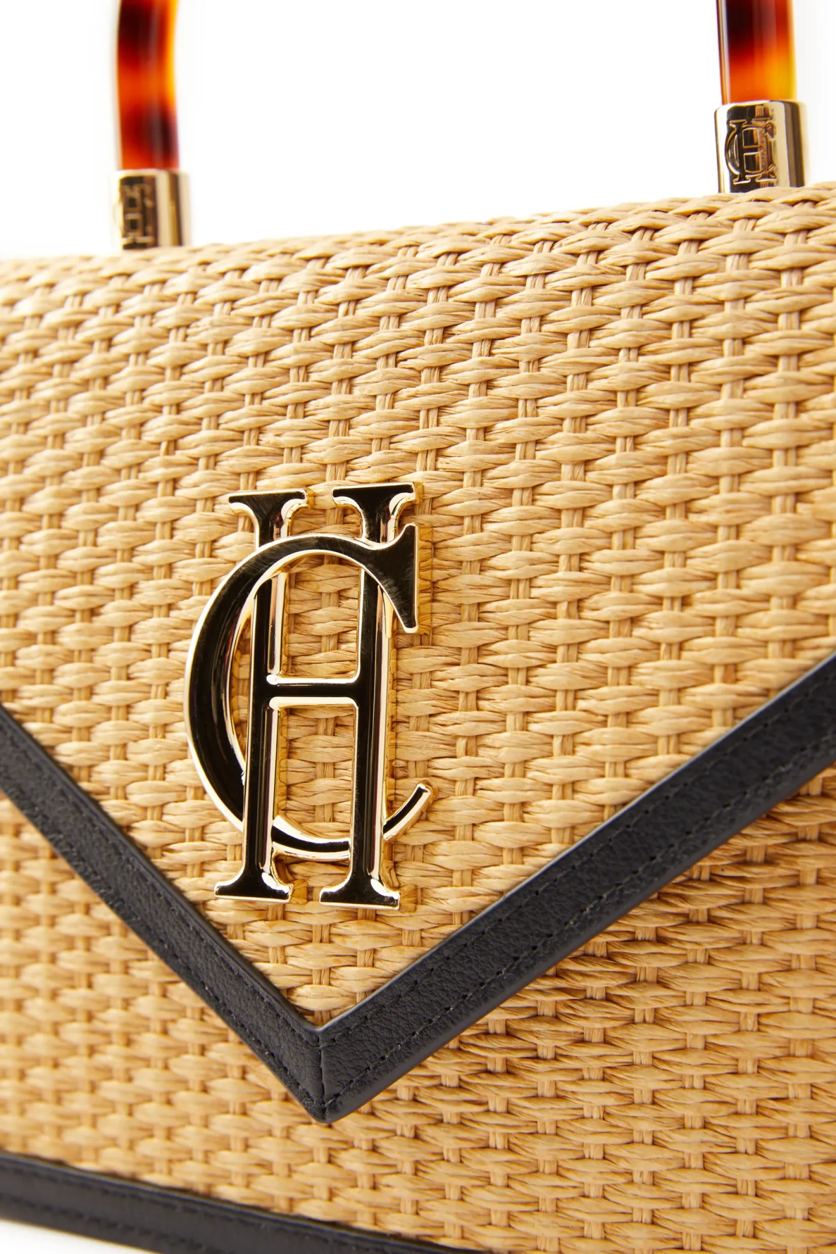 Holland Cooper Clutch Bags-Dowdeswell Bag Black Natural