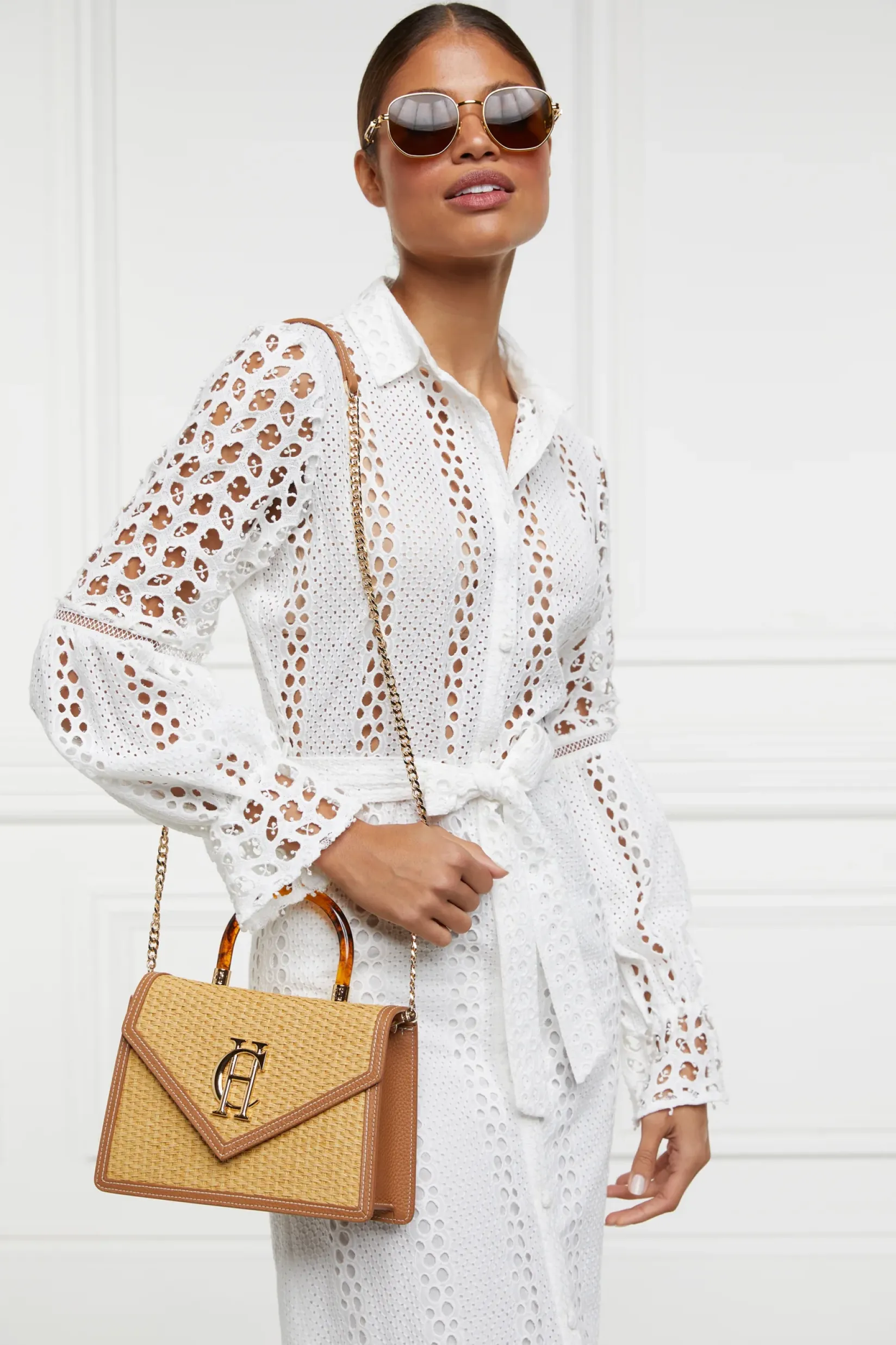 Holland Cooper Crossbody Bags|Clutch Bags-Dowdeswell Bag Tan Natural