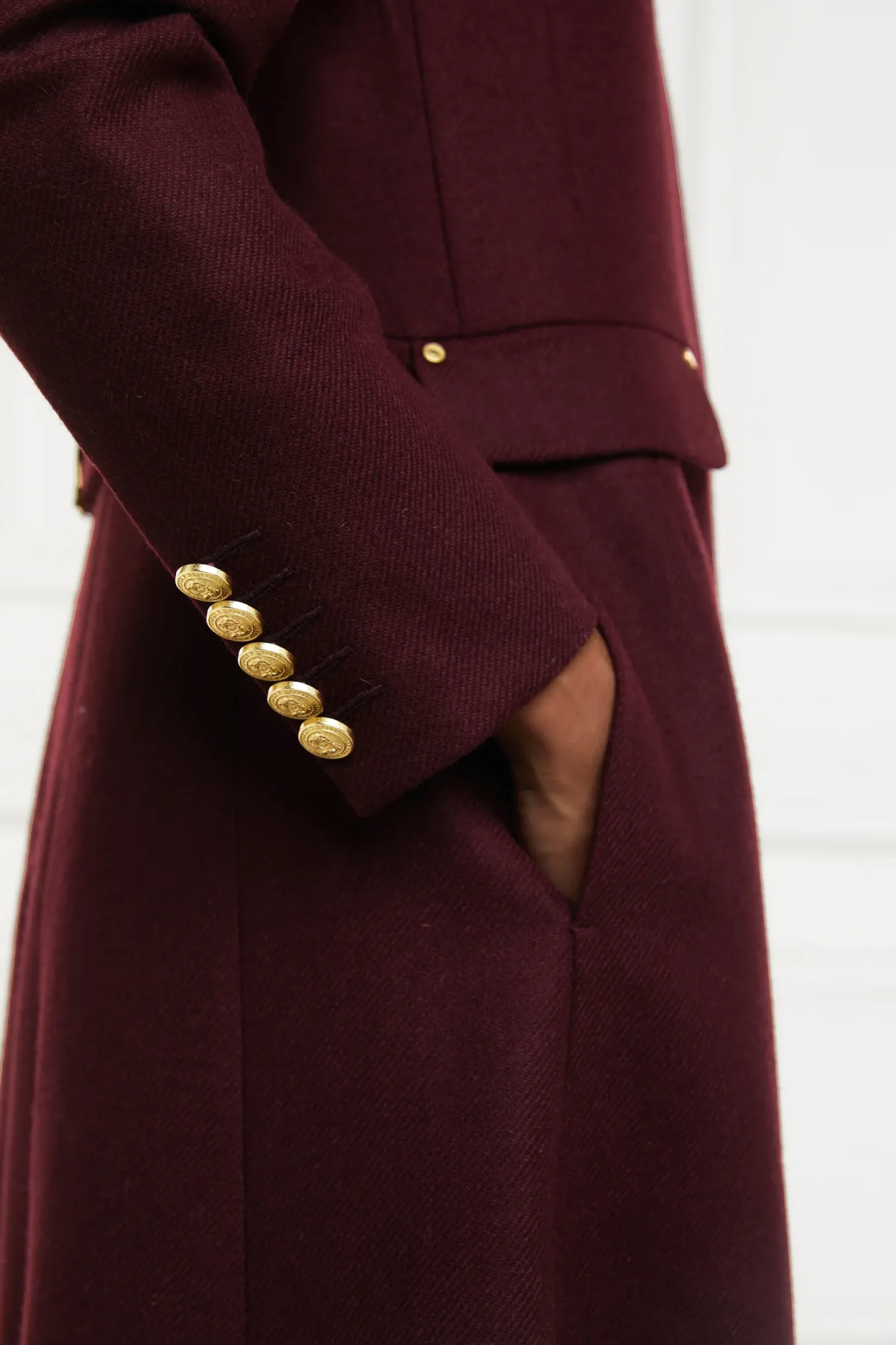 Holland Cooper Gifts For Her|In Stock Tailoring-Dowdeswell Coat Mulberry