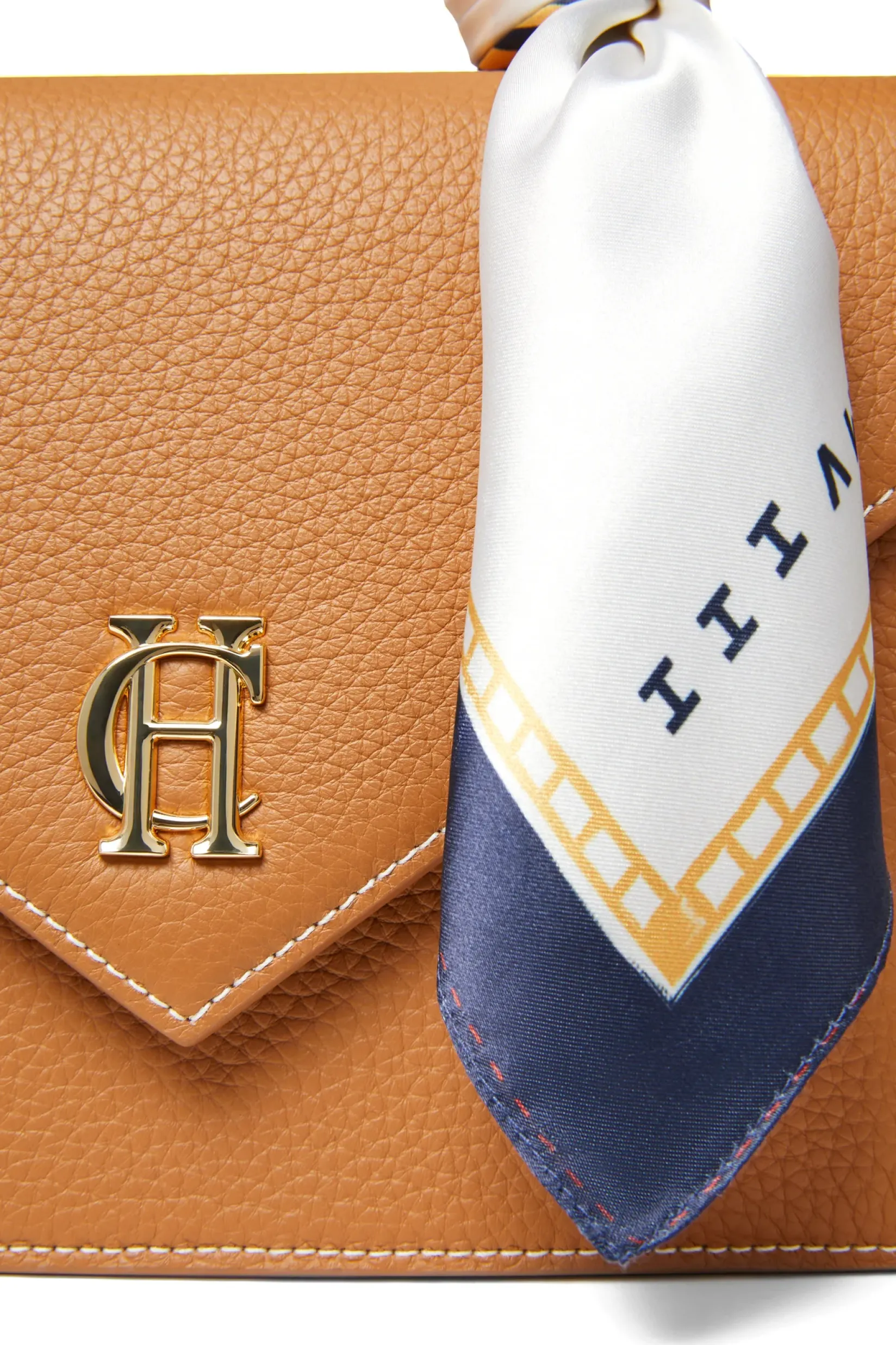 Holland Cooper Gifts For Her|Crossbody Bags-Dowdeswell Scarf Bag Tan Contrast