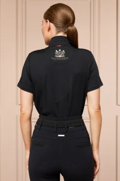 Holland Cooper Training Wear-Elite Short Sleeve Base Layer Black
