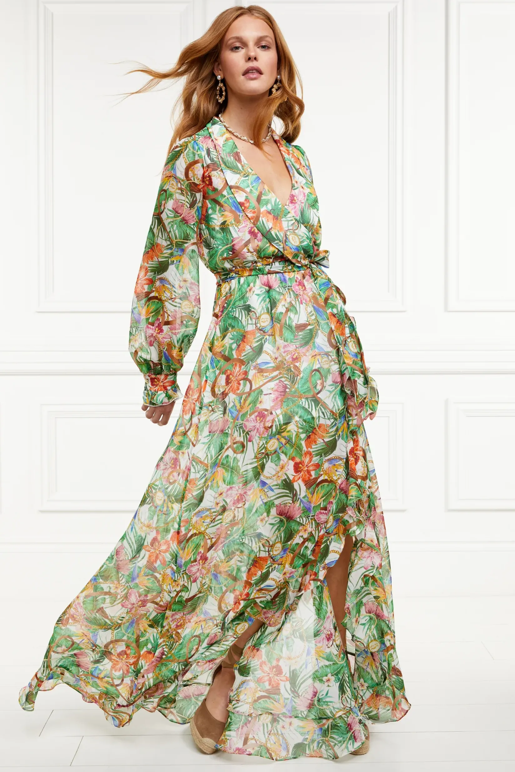 Holland Cooper Dresses-Ellisa Maxi Dress St Lucia