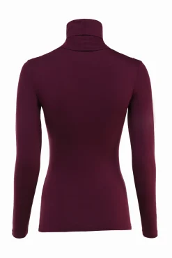 Holland Cooper Gifts For Her|Tops-Essential Roll Neck Burgundy
