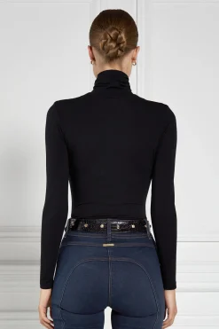 Holland Cooper Tops|Wardrobe Staples-Essential Roll Neck Black