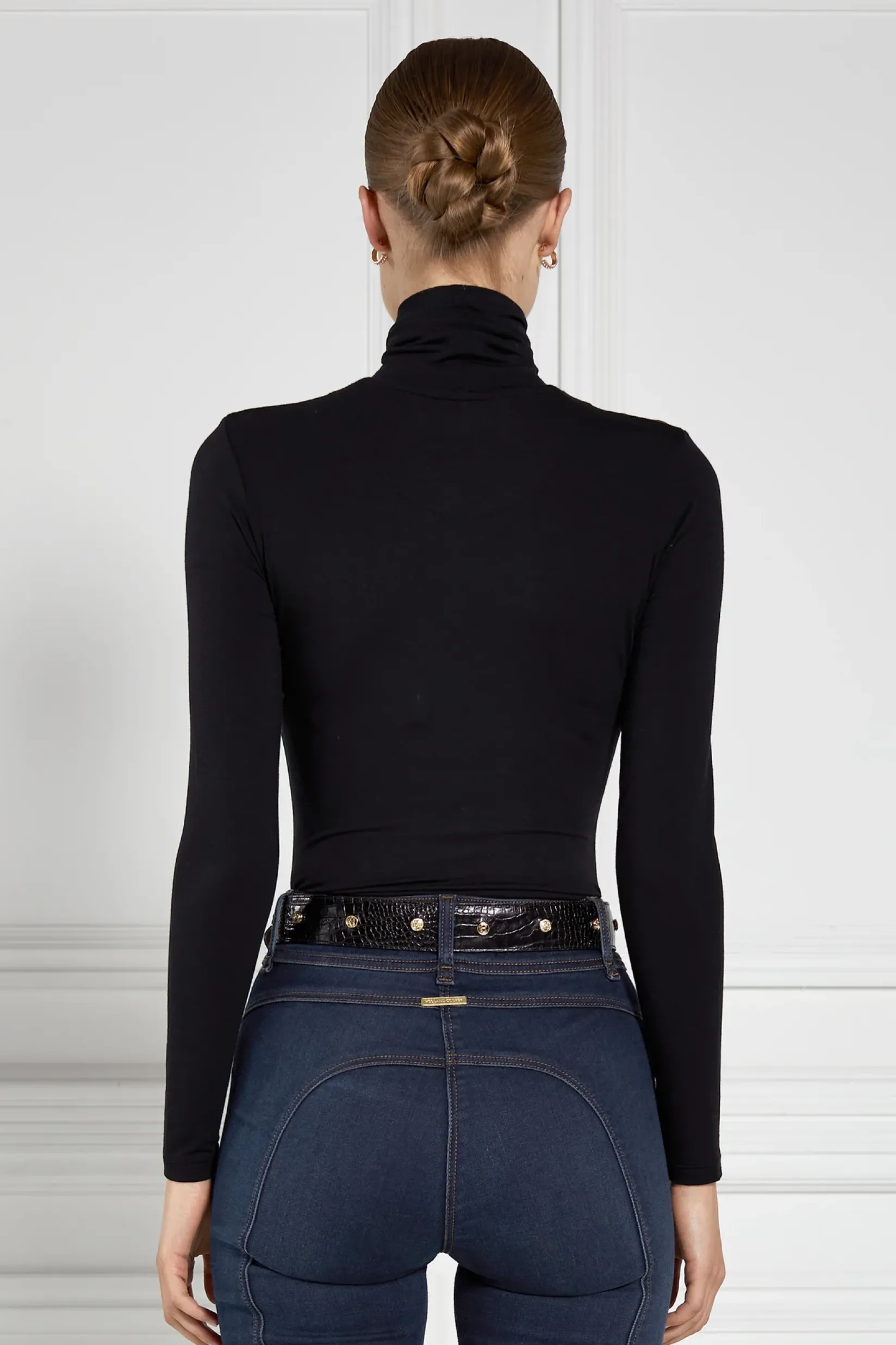 Holland Cooper Tops|Wardrobe Staples-Essential Roll Neck Black