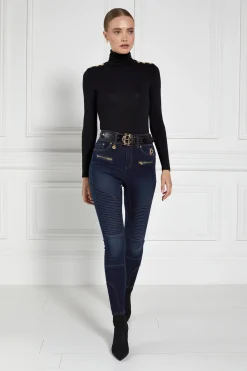 Holland Cooper Tops|Wardrobe Staples-Essential Roll Neck Black