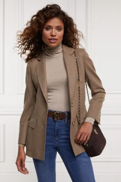 Holland Cooper Tops-Essential Roll Neck Oatmeal