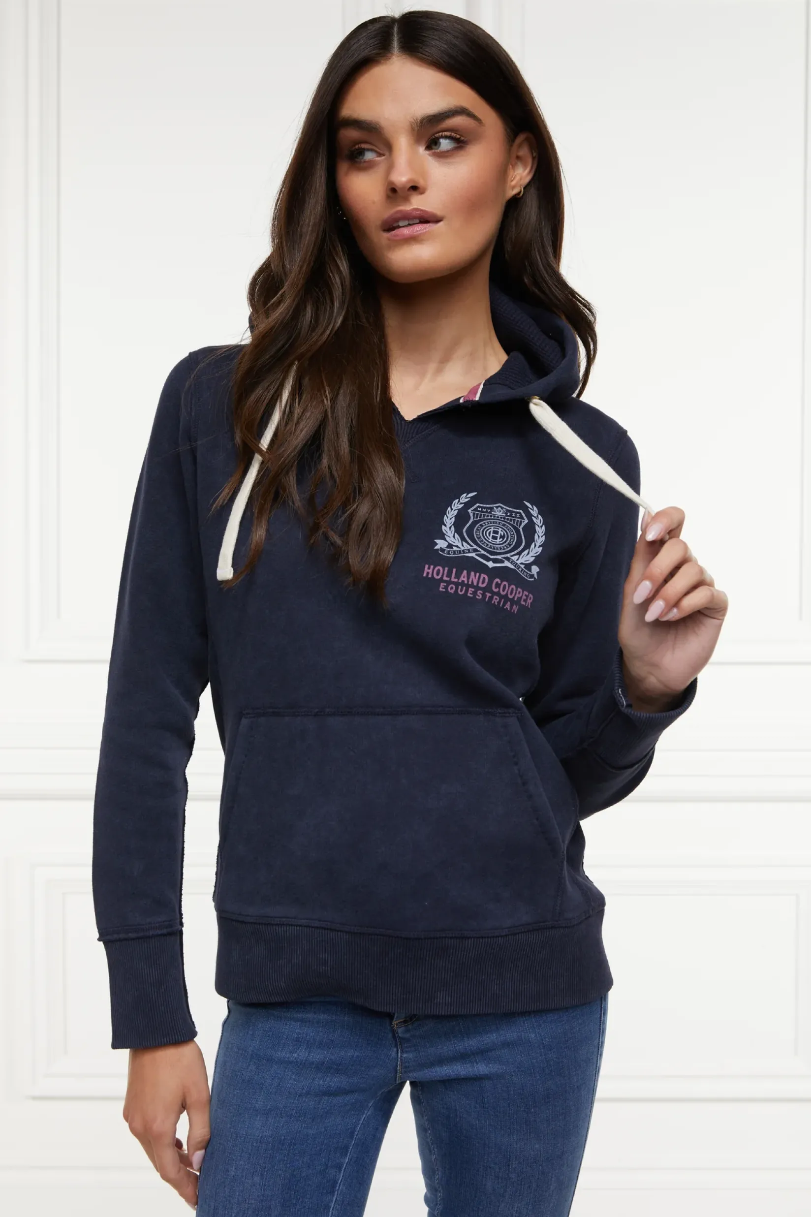 Holland Cooper Hoodies|Casualwear-Events Hoodie Ink Navy
