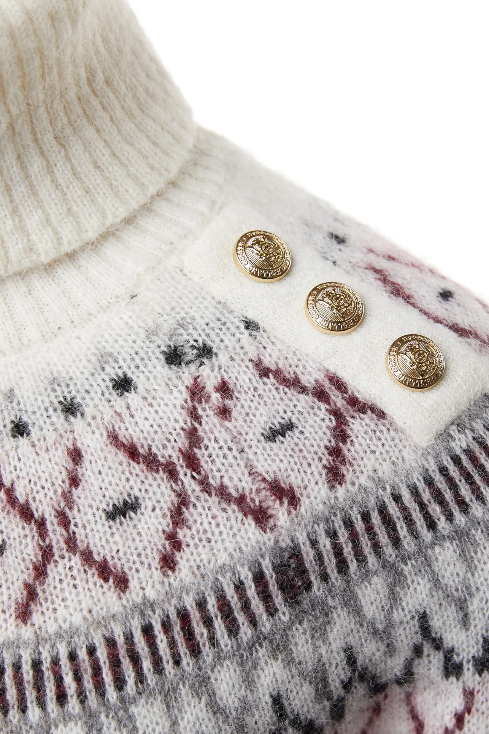 Holland Cooper Knitwear|Après Ski-Fairisle Knit Cream