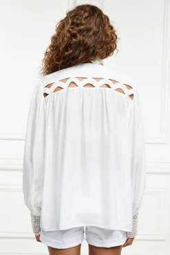 Holland Cooper Shirts & Blouses|Country Collection-Featherton Lace Shirt