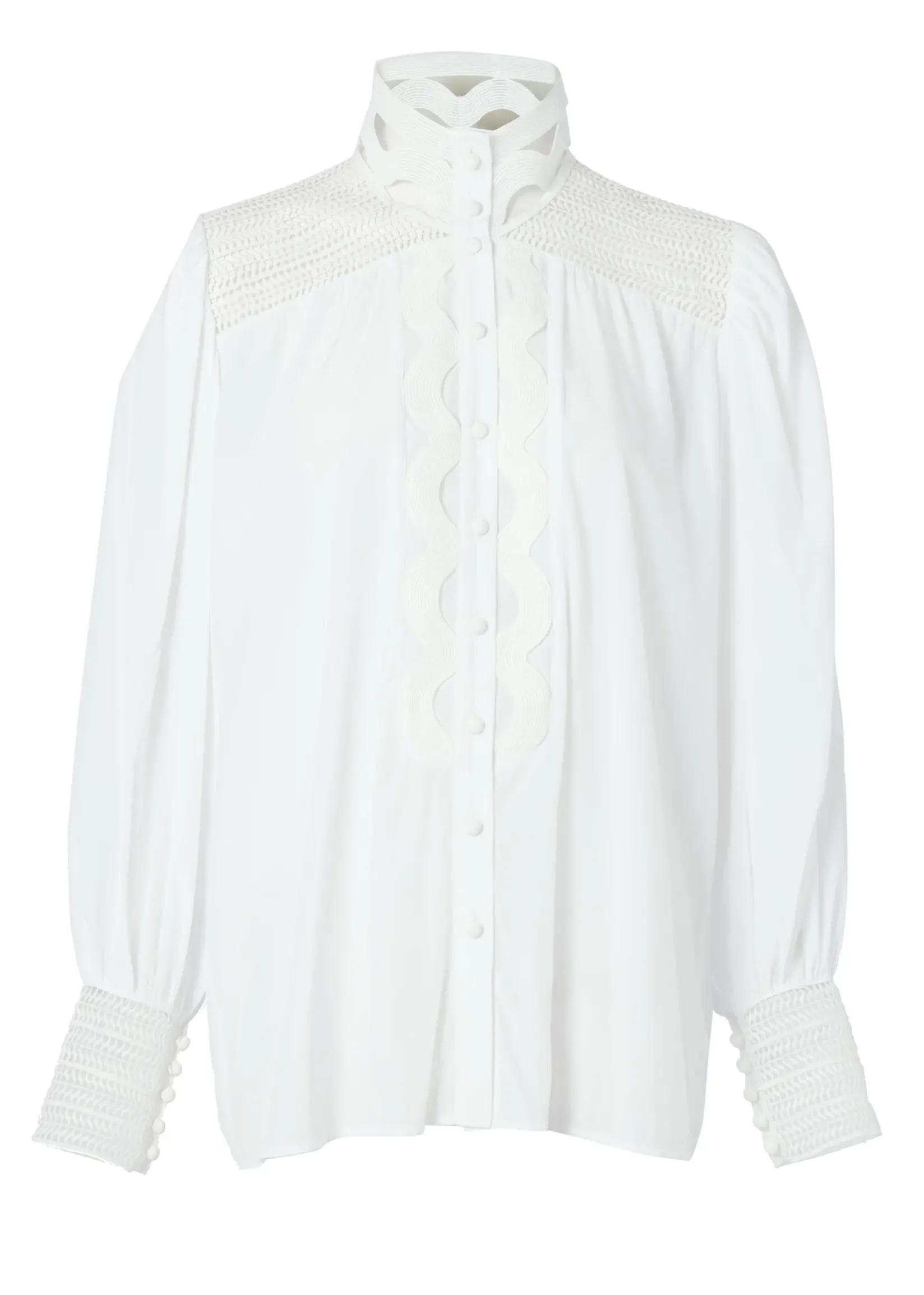 Holland Cooper Shirts & Blouses|Country Collection-Featherton Lace Shirt