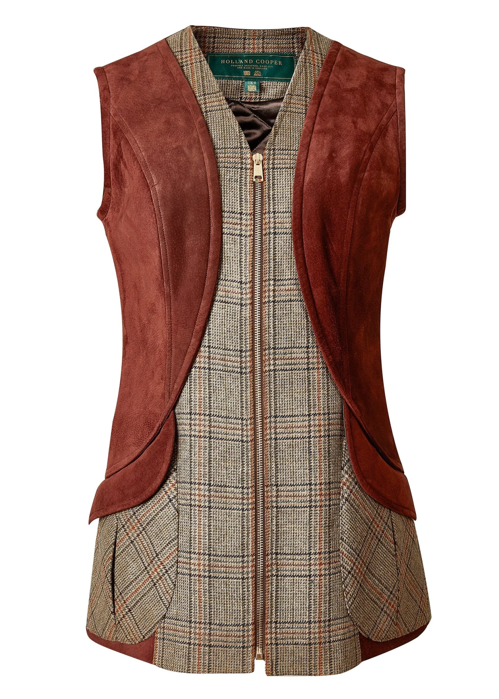 Holland Cooper Gilets|Country Collection-Field Vest Bourbon Tweed