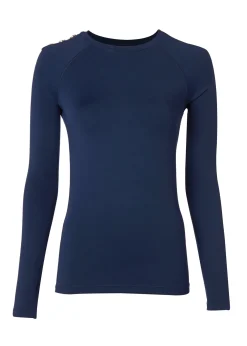 Holland Cooper Training Wear-Findley Crew Base Layer Navy