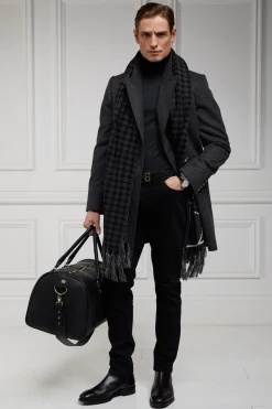 Holland Cooper Gifts For Him|Knitwear-Fine Roll Neck Knit Charcoal