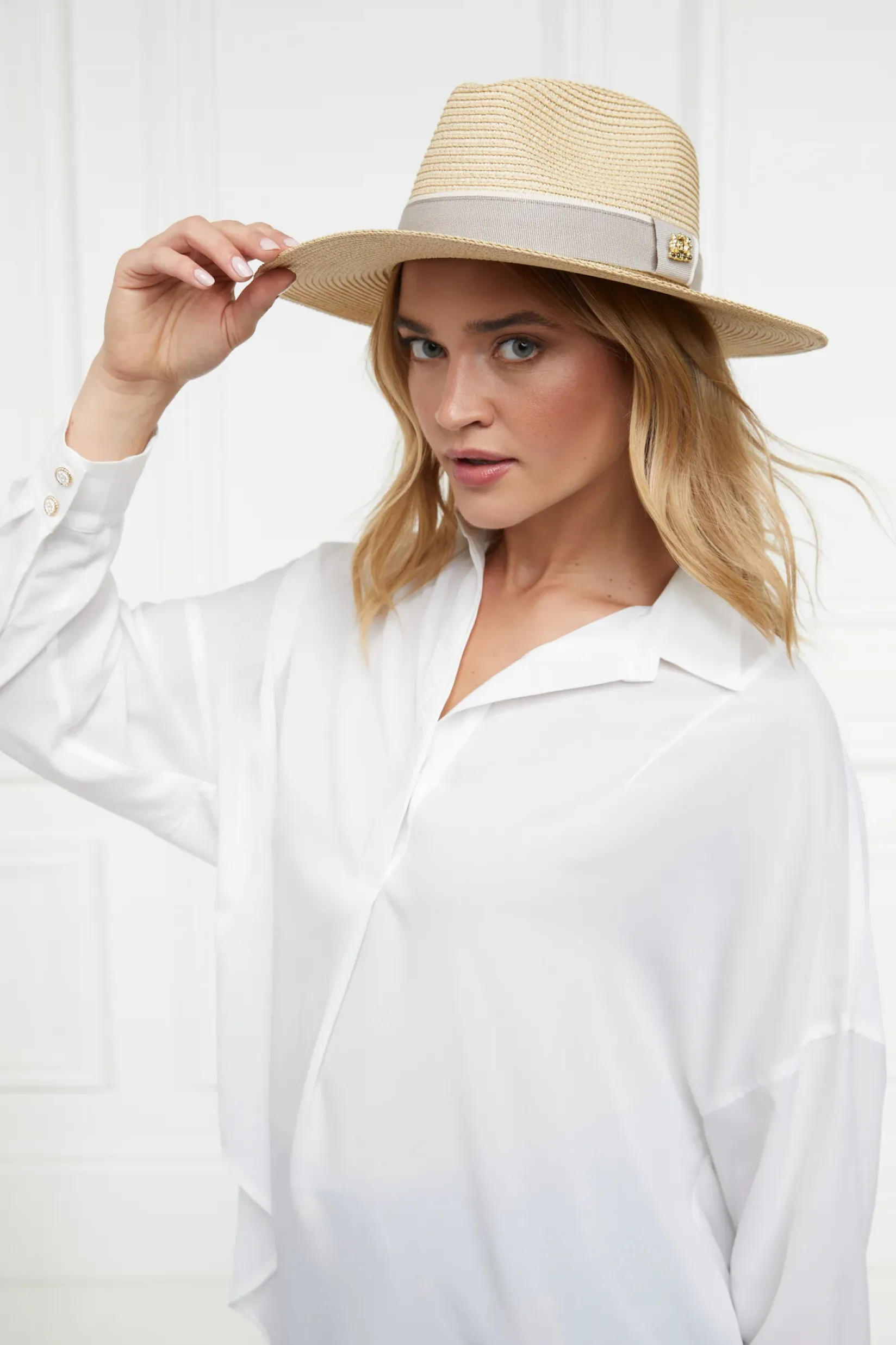 Holland Cooper Bestsellers|Bestsellers-Francesca Hat Natural Taupe