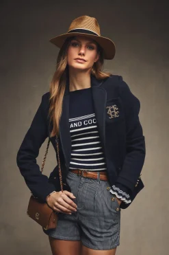 Holland Cooper Hats & Headbands|Hats & Headbands-Francesca Hat Camel Black