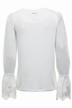 Holland Cooper Gifts For Her|Shirts & Blouses-Francesca Jersey Blouse White