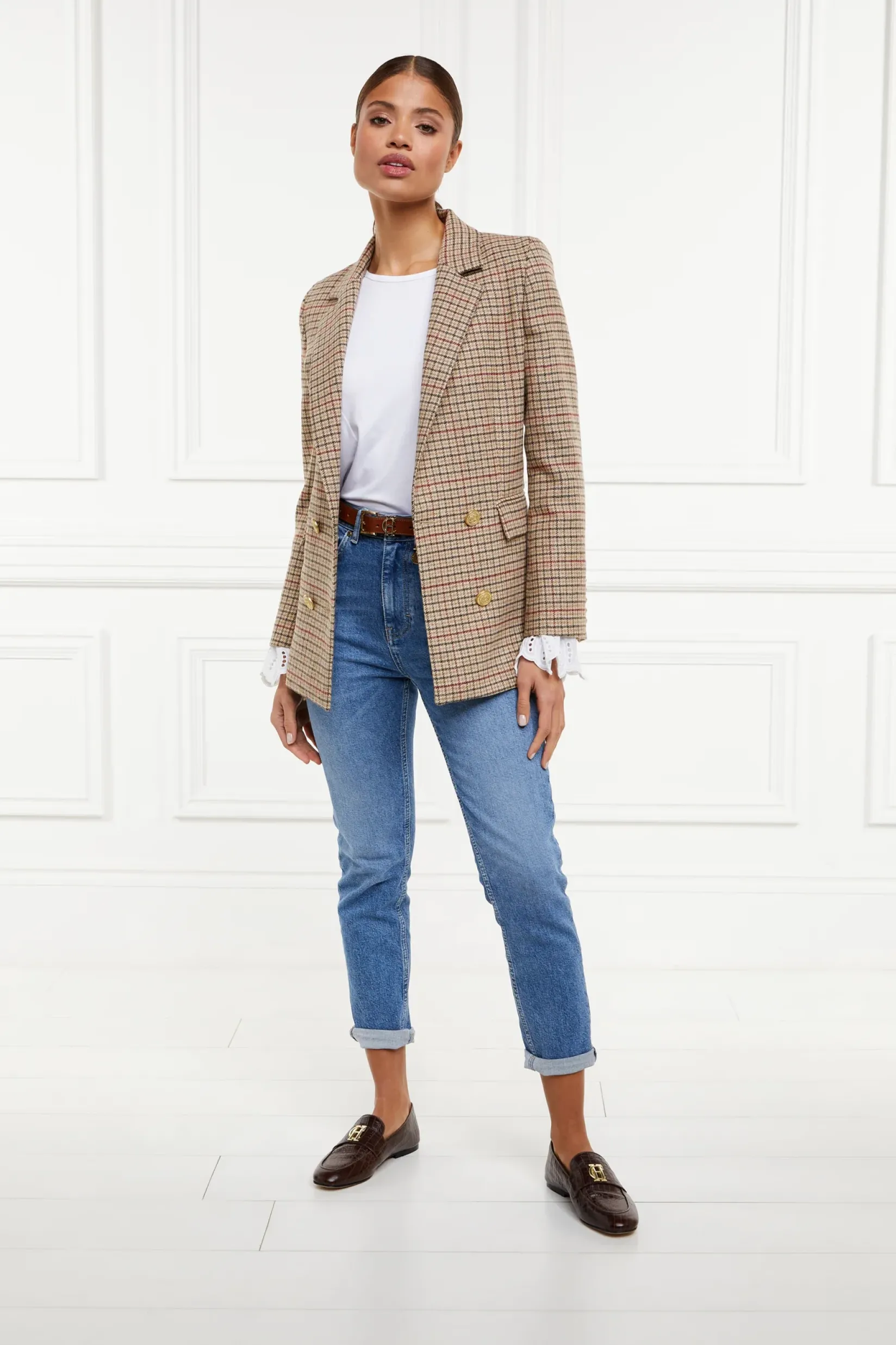 Holland Cooper Gifts For Her|Shirts & Blouses-Francesca Jersey Blouse White