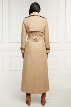 Holland Cooper Trench Coats|Coats-Full Length Chelsea Trench Coat Camel