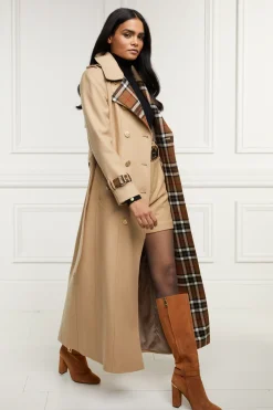Holland Cooper Trench Coats|Coats-Full Length Chelsea Trench Coat Camel