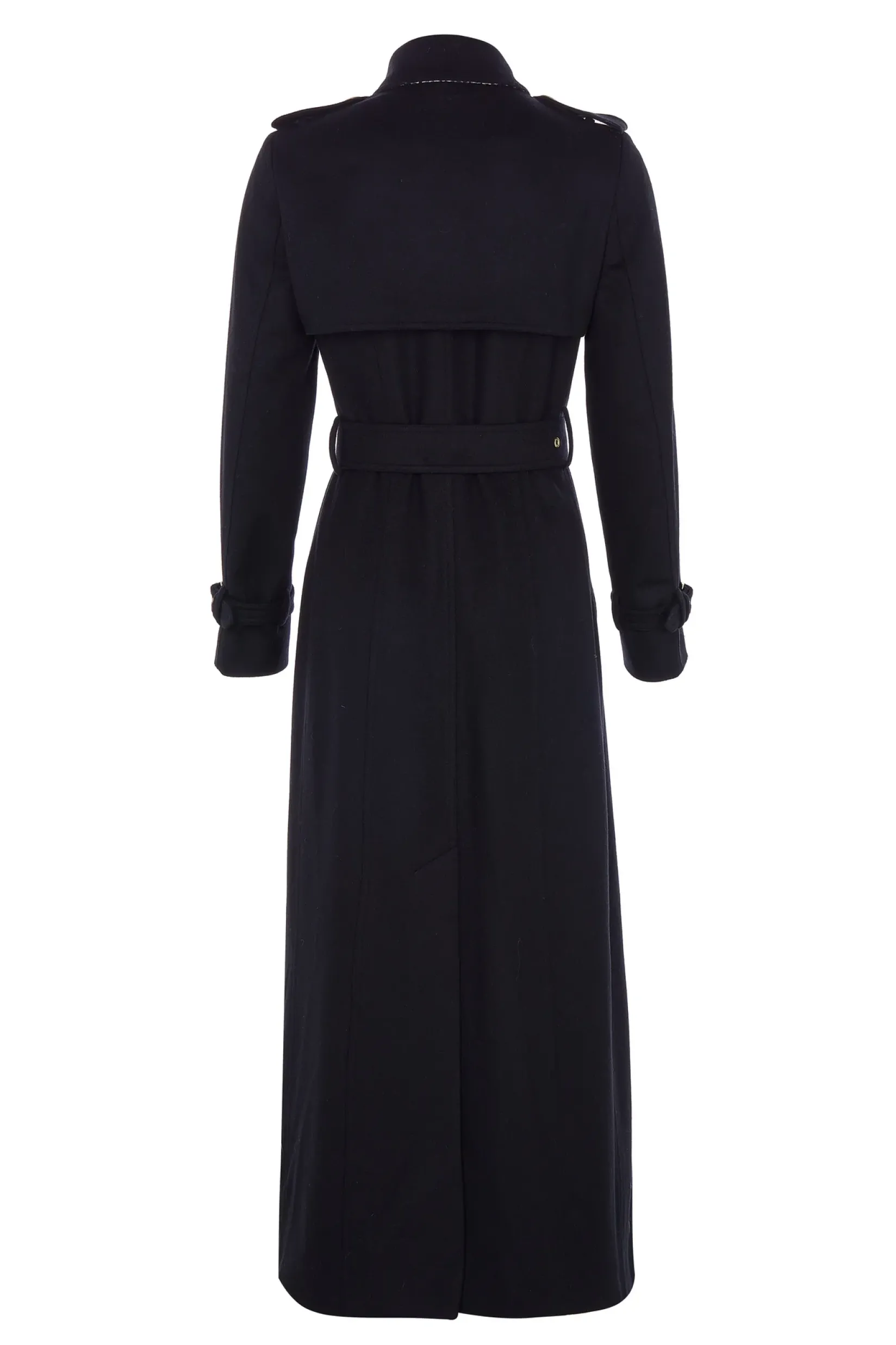 Holland Cooper Trench Coats|Coats-Full Length Marlborough Trench Coat Soft Black