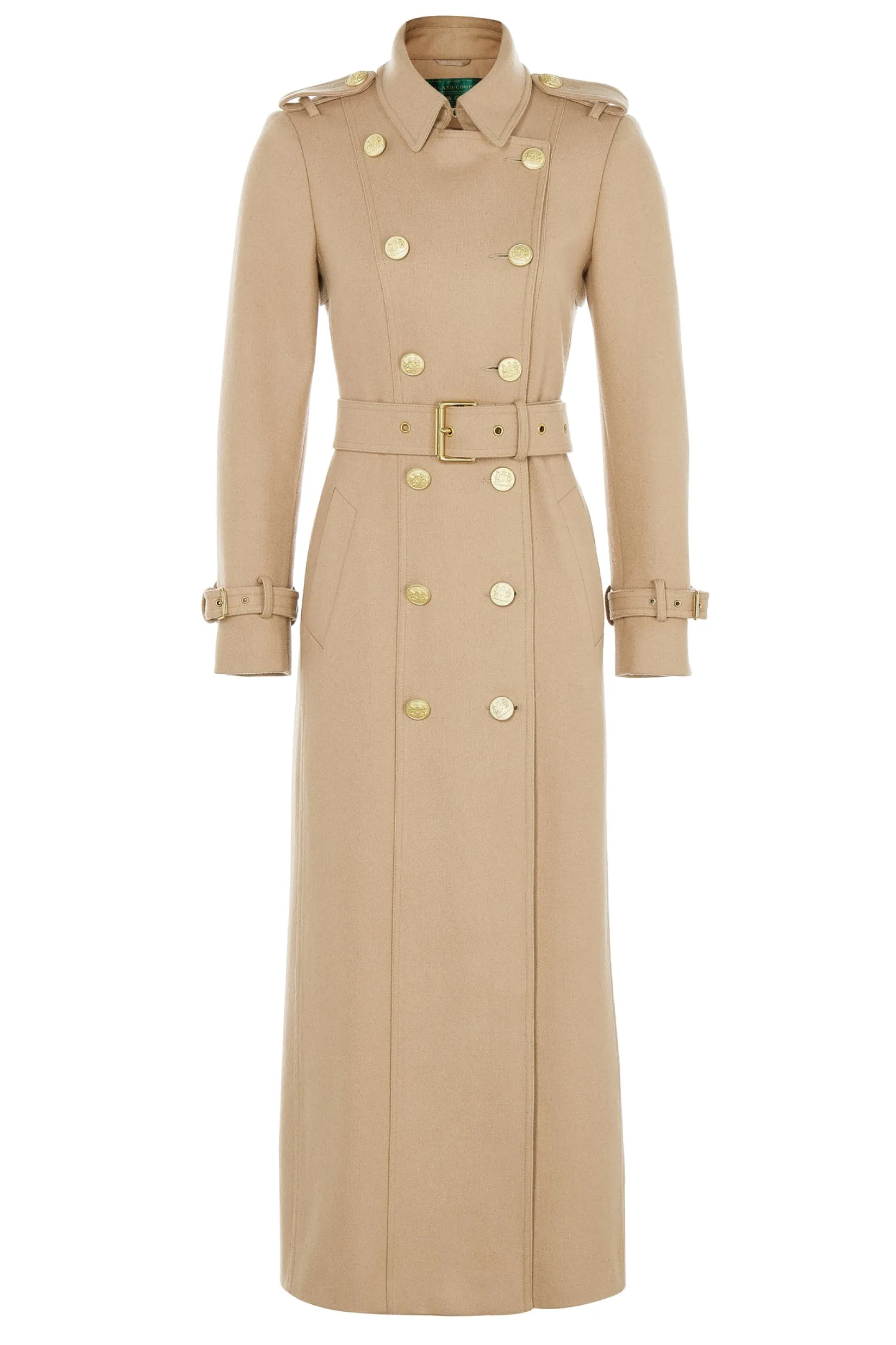 Holland Cooper Trench Coats|In Stock Tailoring-Full Length Marlborough Trench Coat Camel