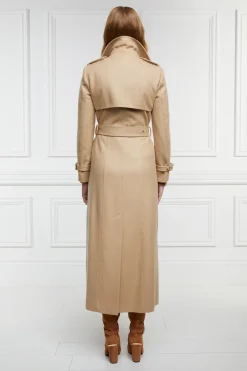 Holland Cooper Trench Coats|In Stock Tailoring-Full Length Marlborough Trench Coat Camel