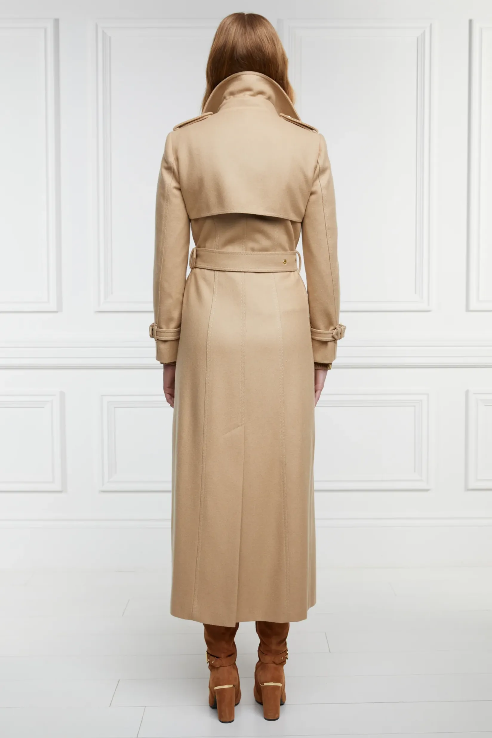 Holland Cooper Trench Coats|In Stock Tailoring-Full Length Marlborough Trench Coat Camel