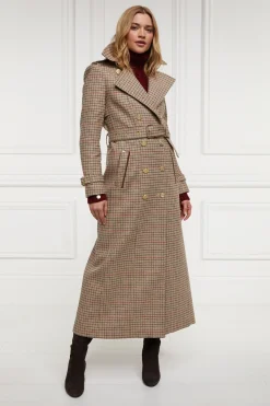 Holland Cooper Trench Coats|Country Collection-Full Length Marlborough Trench Coat Charlton Tweed