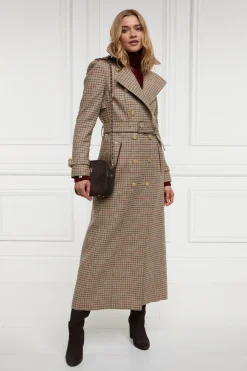 Holland Cooper Trench Coats|Country Collection-Full Length Marlborough Trench Coat Charlton Tweed
