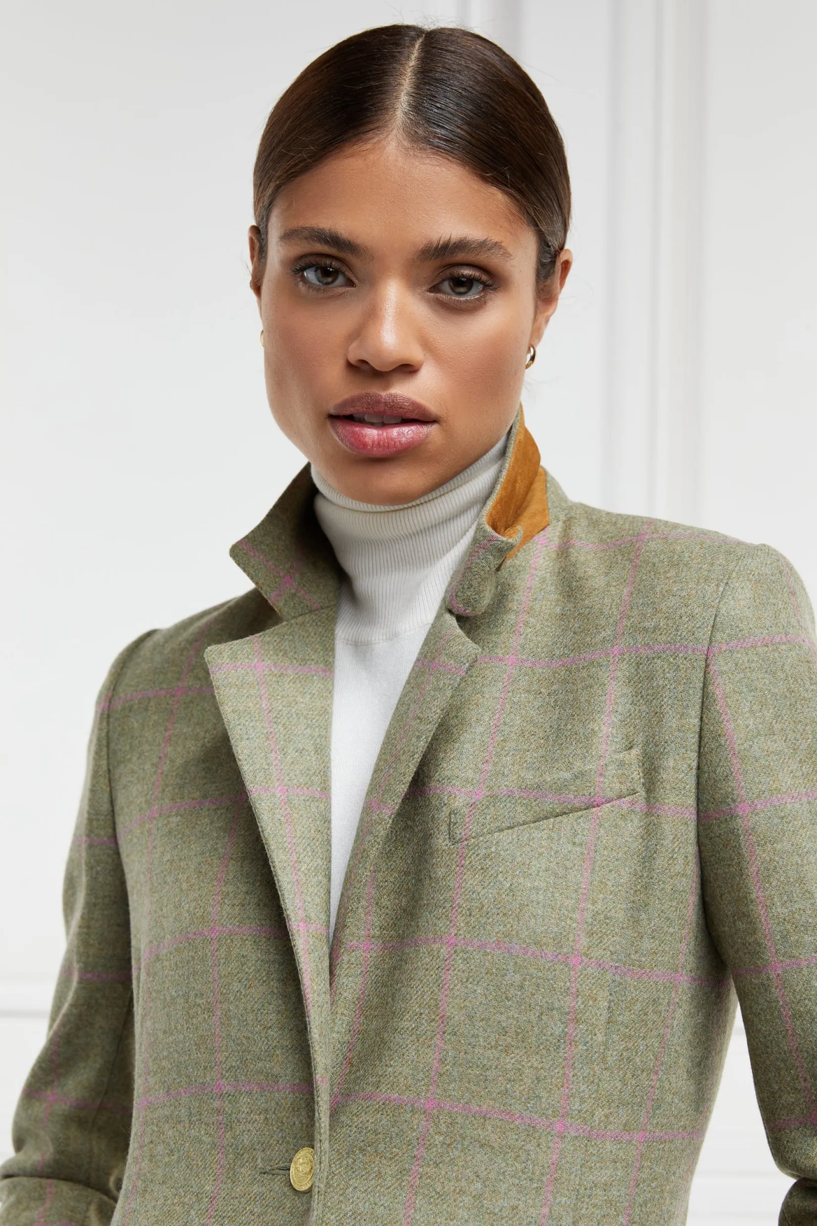 Holland Cooper Coats-Full Length Regency Coat Chartwell Check