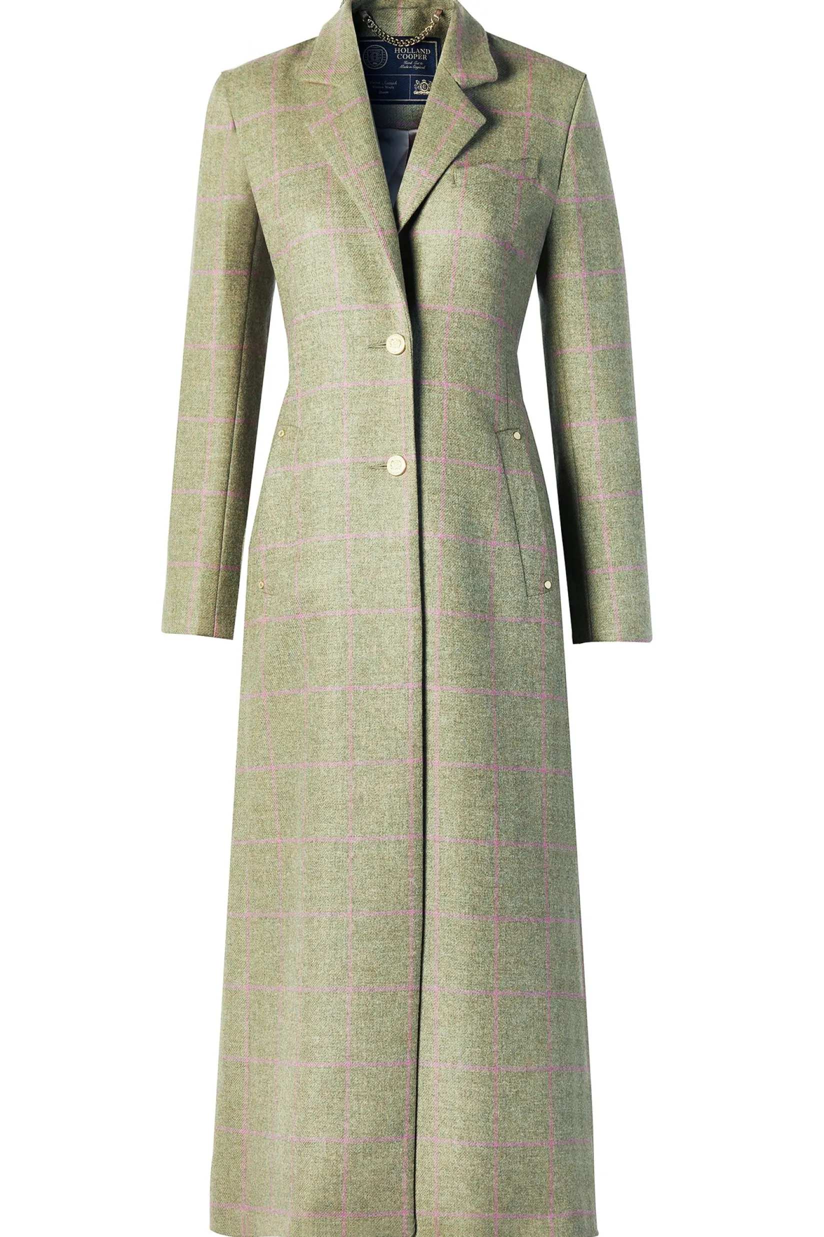 Holland Cooper Coats-Full Length Regency Coat Chartwell Check