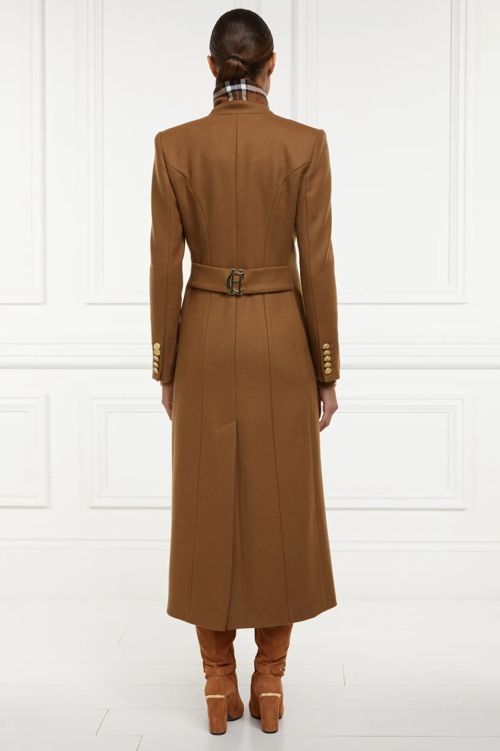 Holland Cooper Coats|In Stock Tailoring-Full Length Regency Coat Dark Camel
