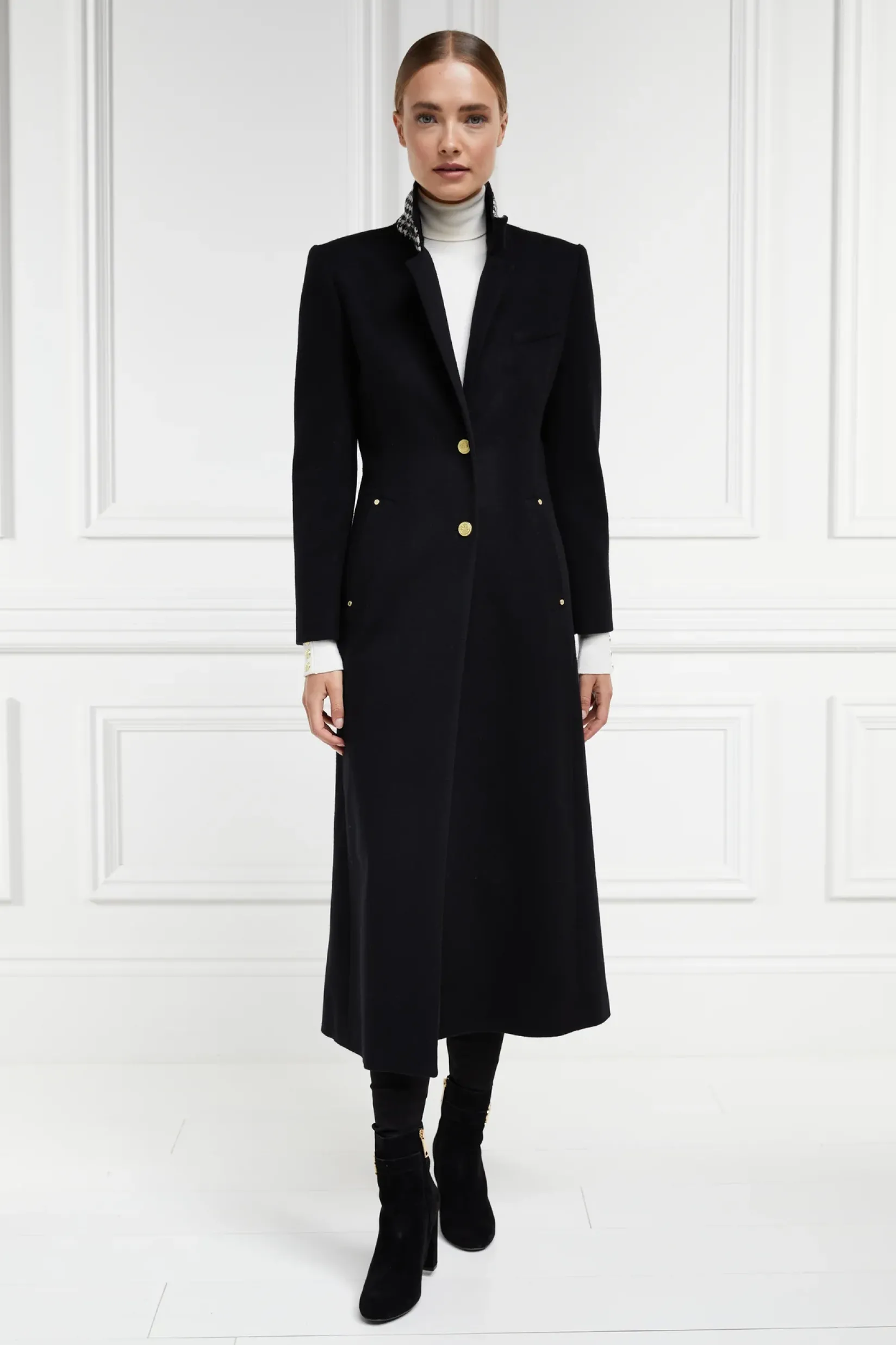 Holland Cooper Coats|Jade's Top Picks-Full Length Regency Coat Soft Black